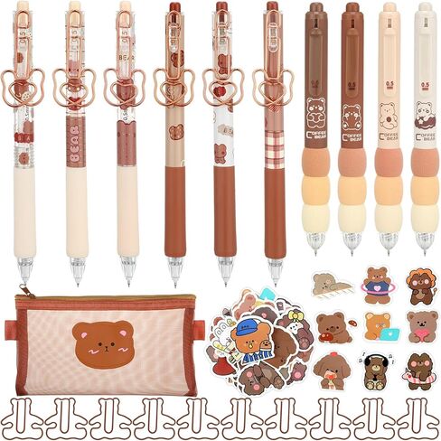 71 جهاز كمبيوتر شخصى مجموعة القرطاسية kawaii مع موضوع الدب kawaii أقلام لطيف الدب الأقلام يتضمن ملصقات الدب لطيف الدب قلم رصاص الحقيبة لطيف ورقة مقاطع اللوازم المدرسية للطلاب in Kuwait