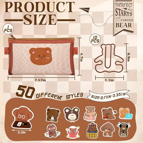 71 جهاز كمبيوتر شخصى مجموعة القرطاسية kawaii مع موضوع الدب kawaii أقلام لطيف الدب الأقلام يتضمن ملصقات الدب لطيف الدب قلم رصاص الحقيبة لطيف ورقة مقاطع اللوازم المدرسية للطلاب in Kuwait