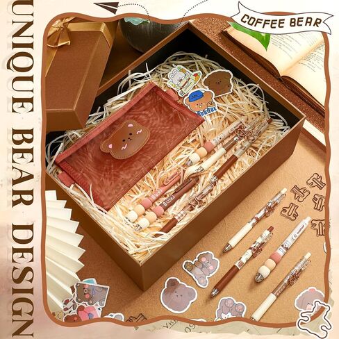 71 جهاز كمبيوتر شخصى مجموعة القرطاسية kawaii مع موضوع الدب kawaii أقلام لطيف الدب الأقلام يتضمن ملصقات الدب لطيف الدب قلم رصاص الحقيبة لطيف ورقة مقاطع اللوازم المدرسية للطلاب in Kuwait