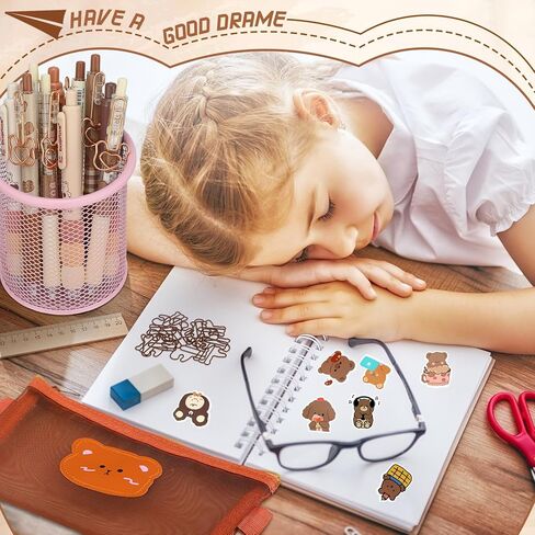 71 جهاز كمبيوتر شخصى مجموعة القرطاسية kawaii مع موضوع الدب kawaii أقلام لطيف الدب الأقلام يتضمن ملصقات الدب لطيف الدب قلم رصاص الحقيبة لطيف ورقة مقاطع اللوازم المدرسية للطلاب in Kuwait