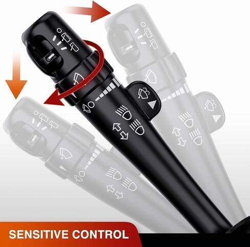 Nilight Turn Signal Switch متوافق مع 2007 2008 2009 2010 2011 2012 2013 Chevy Silverado Avalanche 2007-2014 GMC Sierra Cadillac Escalade Hummer H2 ممسحة الزجاج الأمامي، ضمان لمدة عامين in Saudi Arabia
