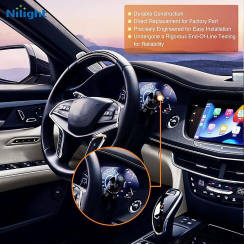 Nilight Turn Signal Switch متوافق مع 2007 2008 2009 2010 2011 2012 2013 Chevy Silverado Avalanche 2007-2014 GMC Sierra Cadillac Escalade Hummer H2 ممسحة الزجاج الأمامي، ضمان لمدة عامين in Saudi Arabia