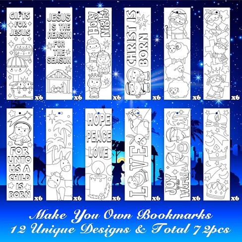 Haooryx 75 قطعة لون الإشارات المرجعية لحيوانات البحر الخاصة بك للأطفال تلوين الإشارات المرجعية الفارغة الإبداعية DIY كتاب علامة ورقة الفن لوازم الحرف اليدوية المعلمين الطلاب المتحمسين القراءة المرجعية بطاقات هدايا الحفلات in Kuwait