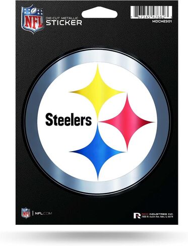 Rico Industries NFL Unisex-Adult Die Cut Metallic Sticker in Saudi Arabia