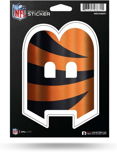 Rico Industries NFL Unisex-Adult Die Cut Metallic Sticker in Saudi Arabia