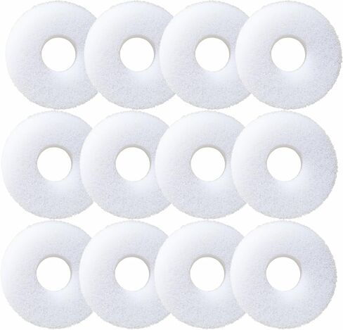 12 Pcs Aquarium Bio Sponge White Foam Filter Pads for Biorb Filtration Systems Replacement in Saudi Arabia