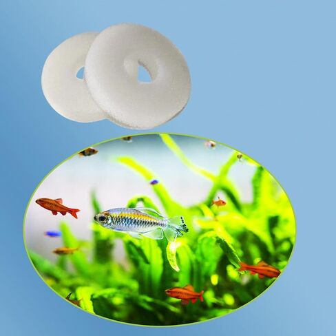 12 Pcs Aquarium Bio Sponge White Foam Filter Pads for Biorb Filtration Systems Replacement in Saudi Arabia