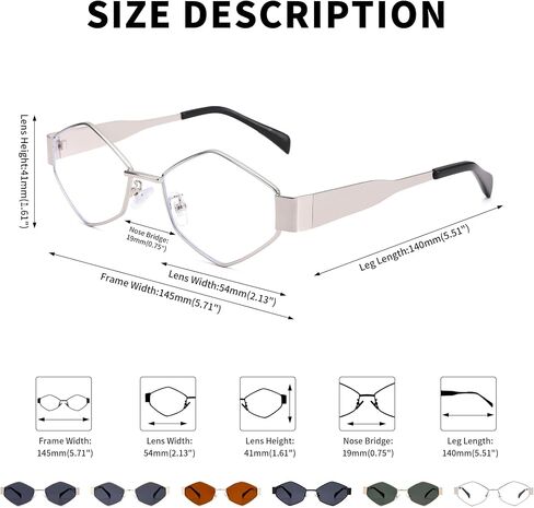 Pro Acme Hexagon Sunglasses for Women Men Vintage Retro Eyewear for UV400 Protection Shades Sun Glasses in Saudi Arabia
