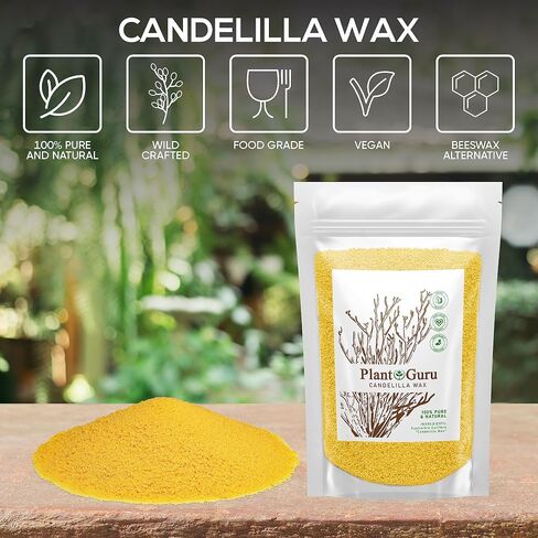 Candelilla Wax Pellets 3 lbs. Bulk Wholesale 100% Pure Natual Food Grade Vegan Wax For DYI Lip Balm, Soap and Candle Making, Creams and Lotions. Great For Skin, Face, and Hair. Beeswax Alternative in Saudi Arabia