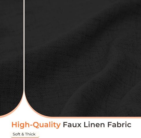 Pinch Pleated Curtains Blackout Linen Blackout Curtains 84 Inch Length 2 Panels Set Blackout Pleated Curtains with Hooks for Bedroom/Living Room,40" W x 84" L 2 Panels,Beige in Kuwait