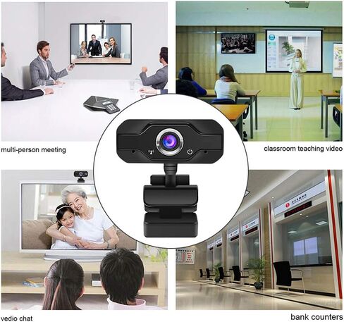 BISOFICE K68 1080P كاميرا ويب ذات تركيز ثابت USB 2.0 كاميرا ويب مع ميكروفون in Kuwait