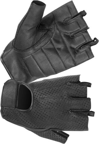 Hugger Men's Weatherlite Fingerless Motorcycle, Driving, Weightlifting Glove with Gel Padded Palm in Saudi Arabia