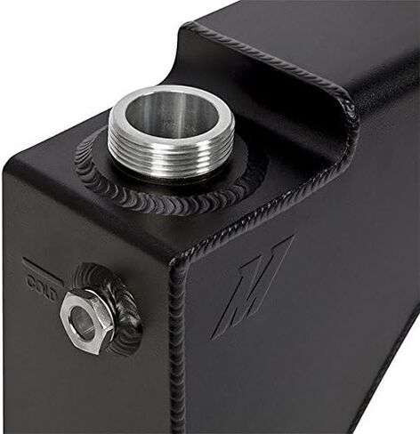 Mishimoto MMRT-F2D-99EMWBK Aluminum Degas Reservoir Tank Compatible With Ford 7.3 Powerstroke 1999-2003 Wrinkle Black in Saudi Arabia