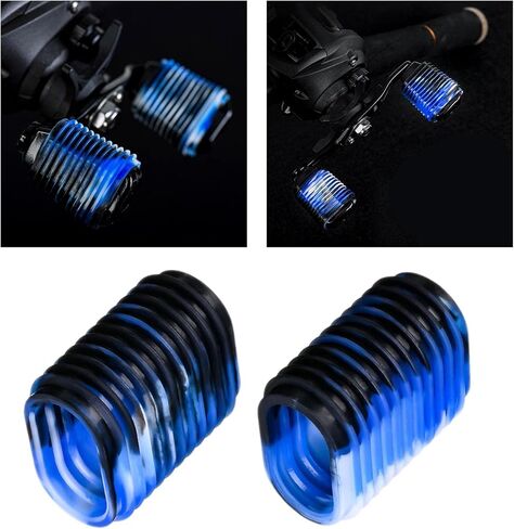 Fishing Reel Handle Grip Cover Non Slip Silicone Baitcaster Knob Covers Multicolor Optional in Saudi Arabia
