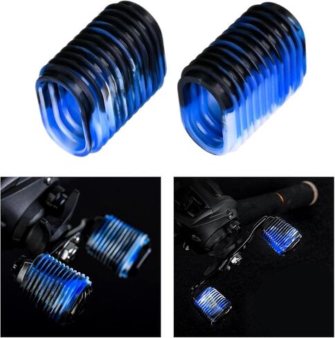 Fishing Reel Handle Grip Cover Non Slip Silicone Baitcaster Knob Covers Multicolor Optional in Saudi Arabia