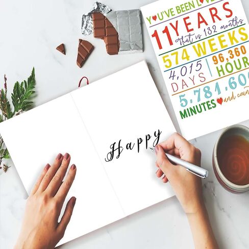 YiKaLus Happy 10th Birthday Card for Girl Boy, Ten Years Old Bday Gifts for Daughter Son, Funny 10th Birthday Decoration in Saudi Arabia