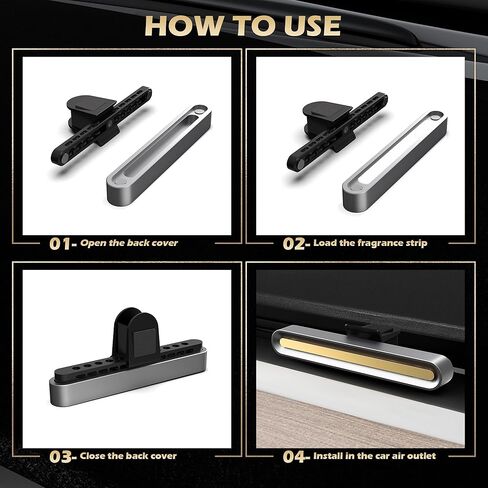 Car Fragrance Diffuser in Vent for Tesla Model 3/Y, for Tesla Air Freshener Includes 4 Long-Lasting Fragrance Sticks in Kuwait