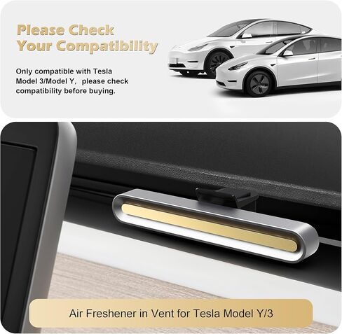 Car Fragrance Diffuser in Vent for Tesla Model 3/Y, for Tesla Air Freshener Includes 4 Long-Lasting Fragrance Sticks in Kuwait