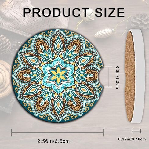 قاعدة أكواب السيارة الغريبة لحاملات الأكواب، 2 عبوة من السيراميك الماص للسيارة، قاعدة حامل أكواب الكائنات الفضائية الخضراء للنساء والرجال، 2.56 بوصة مع فتحة الإصبع وقاعدة الفلين لمعظم السيارات الداخلية in Kuwait