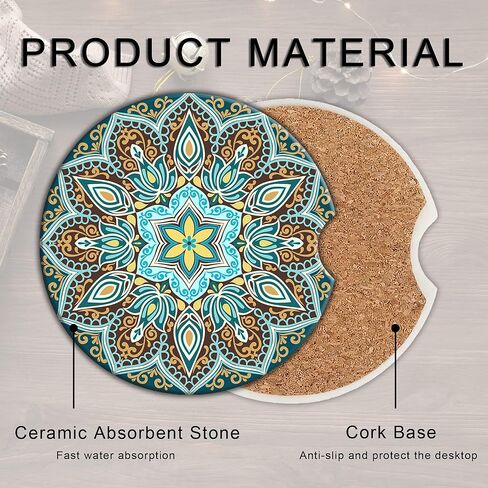 قاعدة أكواب السيارة الغريبة لحاملات الأكواب، 2 عبوة من السيراميك الماص للسيارة، قاعدة حامل أكواب الكائنات الفضائية الخضراء للنساء والرجال، 2.56 بوصة مع فتحة الإصبع وقاعدة الفلين لمعظم السيارات الداخلية in Kuwait