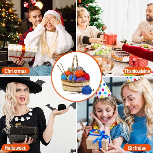 Cotton Yarn for Crocheting - 16 Skeins Sport Weight Yarn, Soft Yarn for Knitting and Crochet, Milk Cotton Yarn, Each 1.76oz/164yard (Assorted Colors) in Kuwait