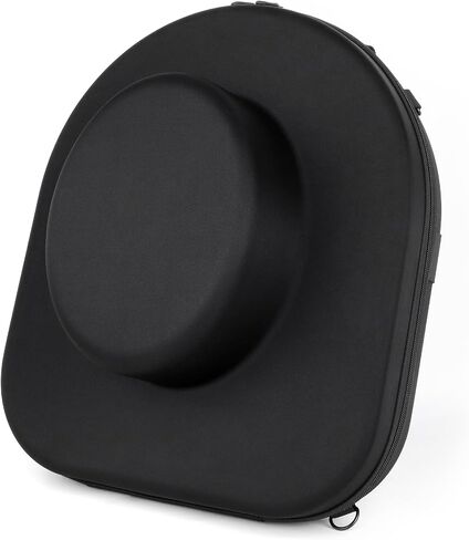 Cowboy Hat Box for Travel Crush Proof Hat Case for Cowboy, Panama & Tweed Hats - Equipped with a Carrying Handle, Shoulder Strap & Luggage Strap - Black in Saudi Arabia