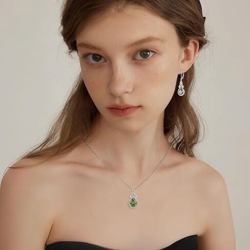 FJ Celtic Knot Dangle Drop Leverback Earrings 925 Sterling Silver Infinity Teardrop Earrings with Birthstone Irish Good Luck Jewelry for Women Her in Kuwait