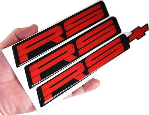 Replacement for 82-92 Camaro RS Rocker Panel & Rear Bumper Emblem Set of 9192RSRED (Blue) in Saudi Arabia