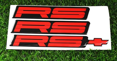 Replacement for 82-92 Camaro RS Rocker Panel & Rear Bumper Emblem Set of 9192RSRED (Blue) in Saudi Arabia
