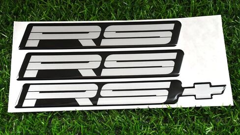 Replacement for 82-92 Camaro RS Rocker Panel & Rear Bumper Emblem Set of 9192RSRED (Blue) in Saudi Arabia