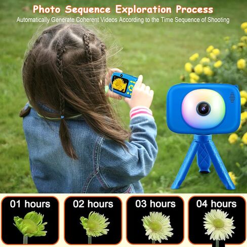hyleton Kids Camera Selfie, Christmas Birthday Gifts for Girls Boys Age 3-12,Toys for 3 4 5 6 7 8 9 10 Year Old Girl Boy，HD Digital Video Explore Dual Cameras for Toddler with 32GB SD Card (Green) in Saudi Arabia