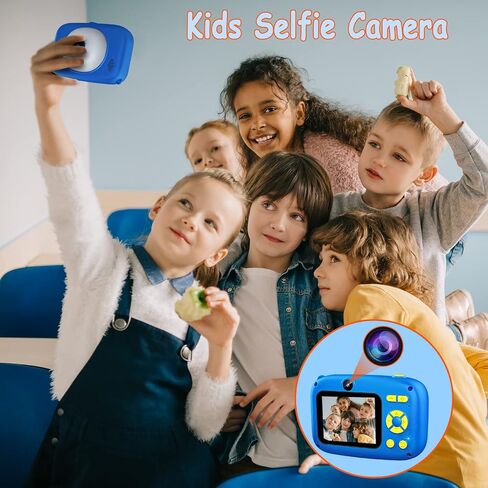 hyleton Kids Camera Selfie, Christmas Birthday Gifts for Girls Boys Age 3-12,Toys for 3 4 5 6 7 8 9 10 Year Old Girl Boy，HD Digital Video Explore Dual Cameras for Toddler with 32GB SD Card (Green) in Saudi Arabia