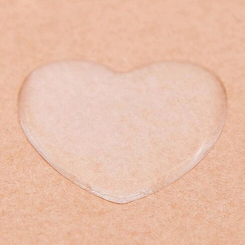 IGOGO 100 PCS Clear Heart Epoxy Stickers Adhesive Seal for Bottle Cap and Pendants 1-Inch in Saudi Arabia