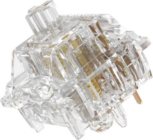 GATERON New North Pole 2.0 Yellow Keyboard Switches, Linear RGB LED Pre Lubed 5 Pins 55gf Key Switches Set for MX Mechanical Keyboard (35PCS) in Saudi Arabia