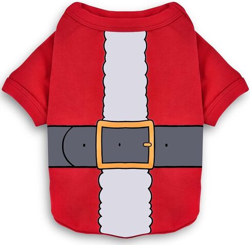 Koneseve Dog Christmas Shirt Soft Cotton Dog Clothes Winter Warm Cat Sweater Breathable Santa Clause Costume for Small Dogs Cats Boy Girl Pet Outfit Adorable Puppy Pajamas Cozy Kitten Apparel XS in Saudi Arabia