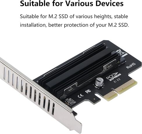 GELRHONR M.2 SSD NVME Heatsink,Aluminum M.2 Heatsink Thermal Pads SSD Heatsink Cooler,for PC Computer PS5,with 2 Thermal Silicone Pad (M.2 SSD Heatsink Push Type) in Saudi Arabia