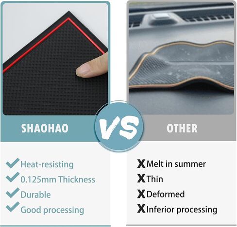 SHAOHAO Car Door Slot Mats for Subaru WRX 2023 2024 Accessories Anti-Dust Gate Slot Mats 2022-2024 Subaru WRX Premium/Limited/GT Cup Holder Mat Console Liners Decor 2023 2024 WRX STARLINK Accessory in Saudi Arabia