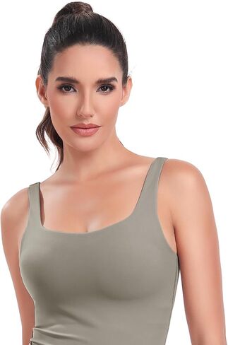 HeyNuts Zeal Bra Longline Classic U Back حمالات صدر رياضية متوسطة التأثير خالية من الأسلاك، قمصان بدون أكمام للتمرين مع وسادات قابلة للإزالة، أكواب B-D in Kuwait