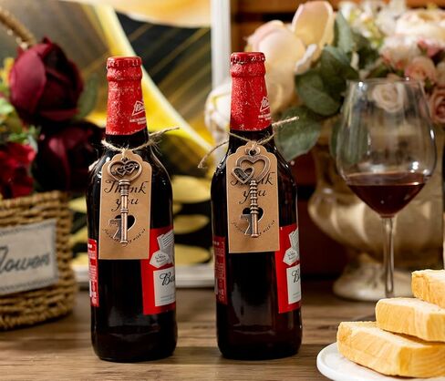 50 قطعة من فتاحات زجاجات المفاتيح، فتاحة زجاجات مفاتيح عتيقة، هدايا لحفلات الزفاف وفتاحة زجاجات هيكل عظمي للاستقبال مع بطاقات علامة البركة وسلاسل المفاتيح، إضافة رائعة لحقائب الشكر (النحاس الأحمر) in Kuwait