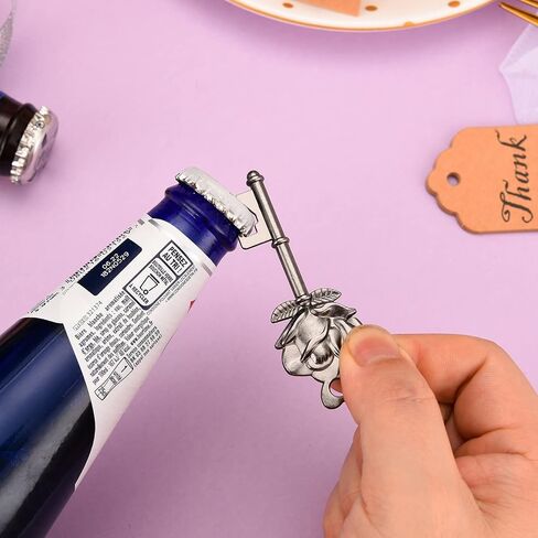 50PCS Key Bottle Openers,Vintage Key Bottle Opener,Wedding Favors or Bridal Shower Party Return Gifts Skeleton Bottle Opener with Blessing Tag Cards and Keychains (rose gold) in Saudi Arabia