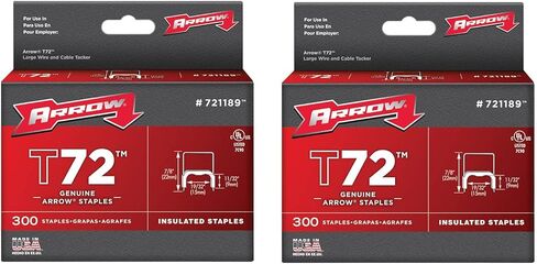 مشبك سهم أصلي معزول مقاس 1/2 بوصة T72، 300 قطعة (عبوة من قطعتين) in Kuwait