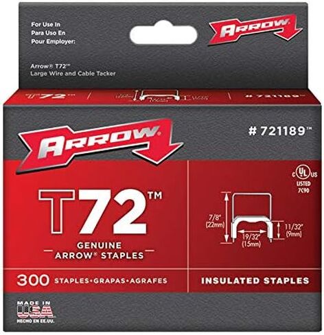 مشبك سهم أصلي معزول مقاس 1/2 بوصة T72، 300 قطعة (عبوة من قطعتين) in Kuwait