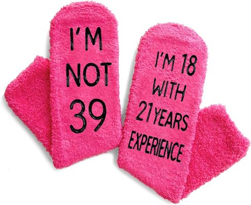 HAPPYPOP 39th Birthday Gifts for Women, 39 Year Old Gifts, Socks for Her Female, Best Gifts for 39 Year Old Woman in Saudi Arabia