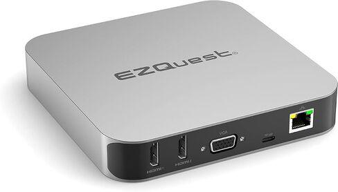 EZQuest USB C Hub Docking Station 12 in 1 with 2 HDMI 4K 60HZ /30Hz, VGA, 1 Gbit Ethernet, 4 USB-A 3.0 ports, SD, Micro SD, USB-C PD 3.0 and Audio Port - For all computers with USB-C/Thunderbolt ports in Saudi Arabia