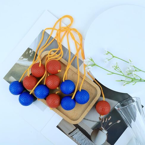 6 Packs Ladder Ball Replacement, Ladder Ball Toss Game Ladderball Throwing Ball Tournament-Style Balls Accessories for Sports Game Toss Match (Red&Blue) in Saudi Arabia