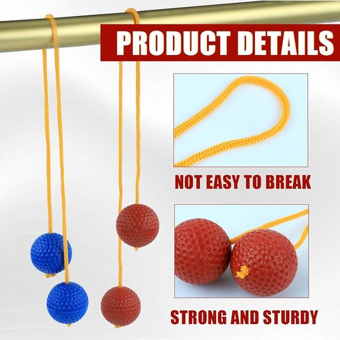 6 Packs Ladder Ball Replacement, Ladder Ball Toss Game Ladderball Throwing Ball Tournament-Style Balls Accessories for Sports Game Toss Match (Red&Blue) in Saudi Arabia