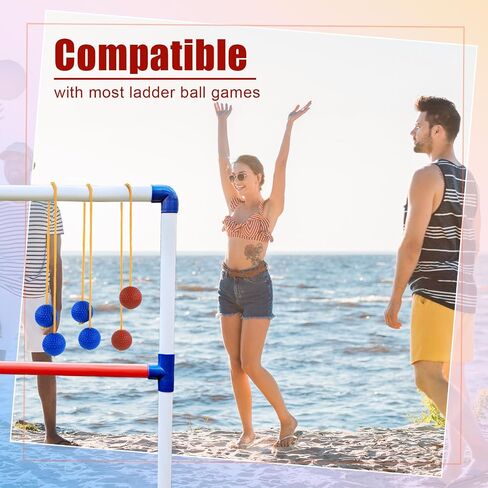 6 Packs Ladder Ball Replacement, Ladder Ball Toss Game Ladderball Throwing Ball Tournament-Style Balls Accessories for Sports Game Toss Match (Red&Blue) in Saudi Arabia