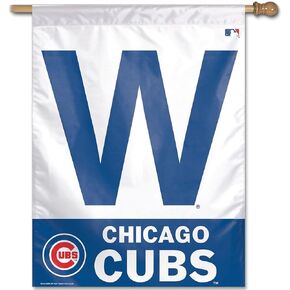 MLB Chicago Cubs 27-by-37-Inch Vertical Flag-W Logo