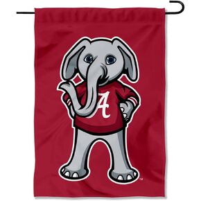 Alabama Crimson Tide Big AL Mascot Garden Banner Flag