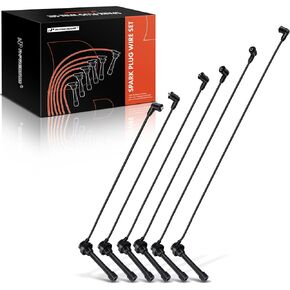 A-Premium Ignition Spark Plug Wires Set of 6 Compatible with Mitsubishi Diamante 1997-2004 V6 3.5L